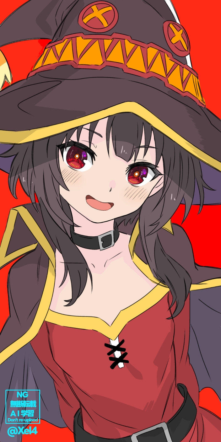megumin (kono subarashii sekai ni shukufuku wo!) drawn by xel4
