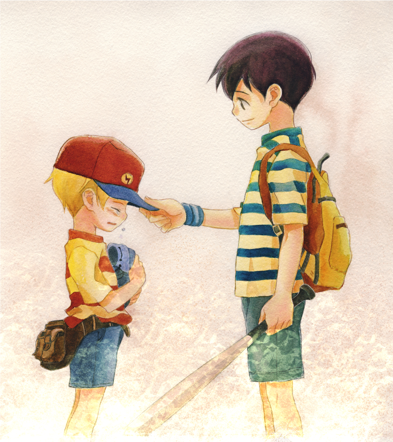 ness and lucas (mother and 2 more) drawn by ichiyo_(ichiyon)