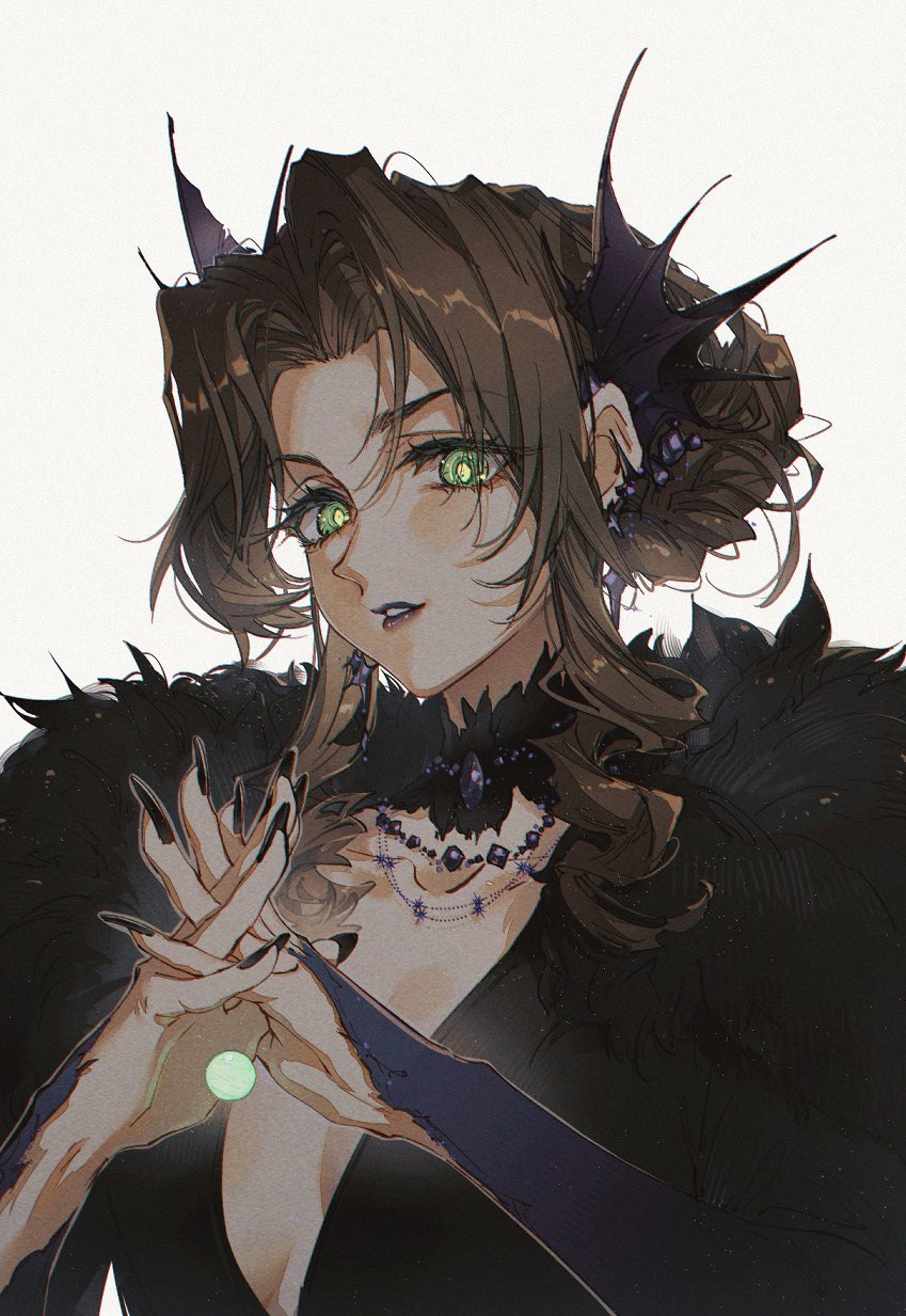 aerith gainsborough (final fantasy and 2 more) drawn by kieta