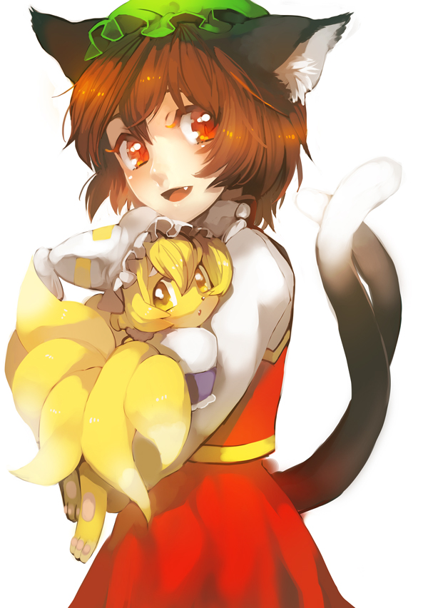 yakumo ran and chen (touhou) drawn by mochizuki_anko
