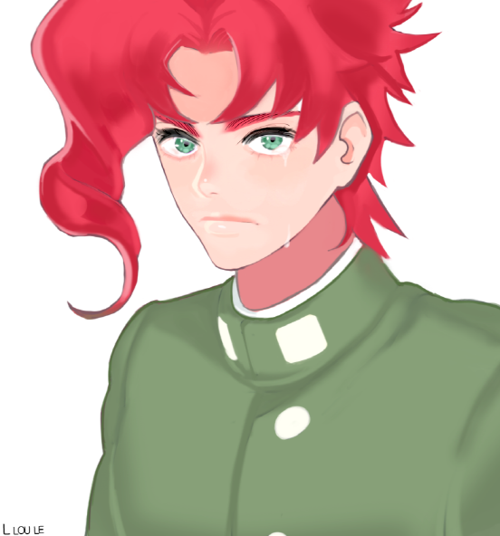 kakyoin noriaki (jojo no kimyou na bouken and 1 more) drawn by lloule