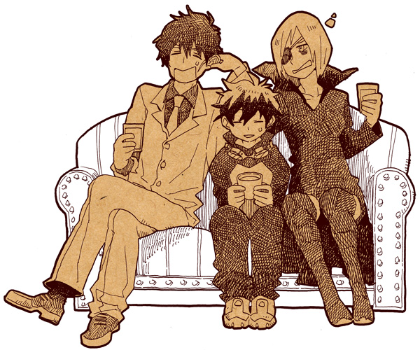 leonardo watch, steven a. starphase, and k.k. (kekkai sensen) drawn by tbac