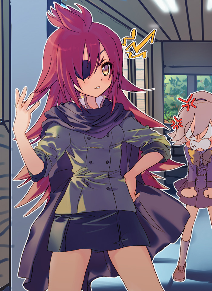 okita hinako and catherine ruth (danball senki and 1 more) drawn by yoyoyotto