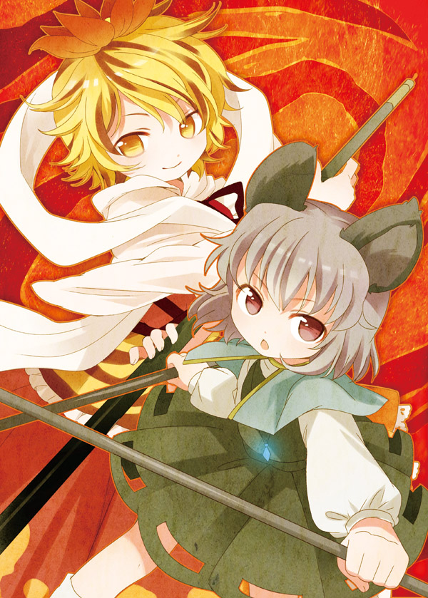 nazrin and toramaru shou (touhou) drawn by chaba_(hortensia)