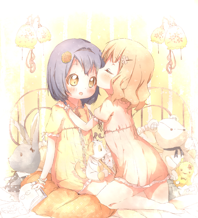 oomuro sakurako and furutani himawari (yuruyuri) drawn by kuma_(happylocation)