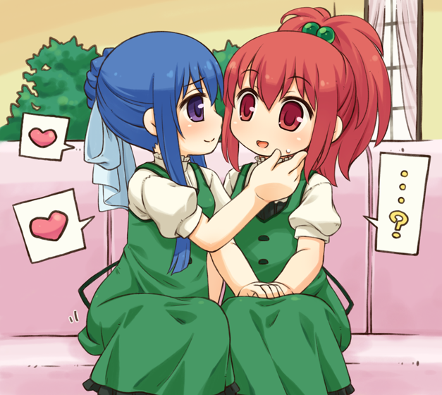 aoi nagisa and suzumi tamao (strawberry panic!) drawn by mizuno_mumomo