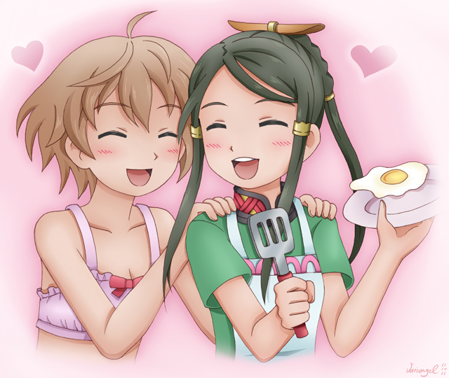 giselle collette vingt and fam fan fan (last exile and 1 more) drawn by variangel