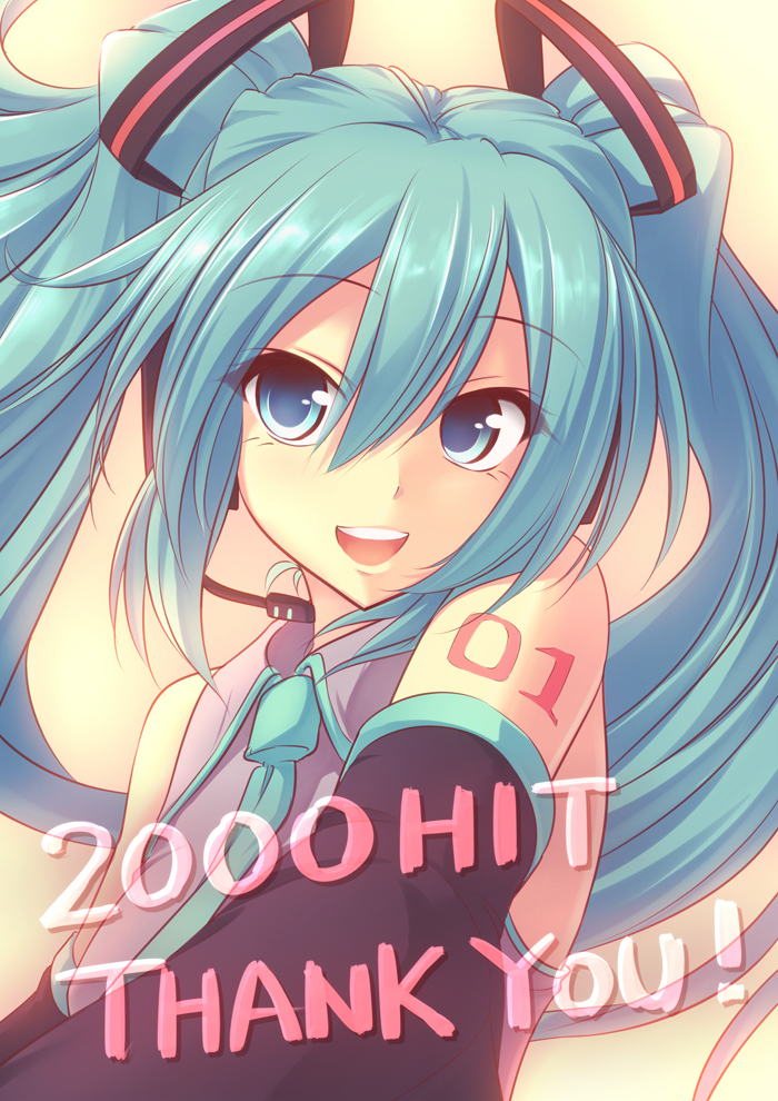 hatsune miku (vocaloid) drawn by garuku