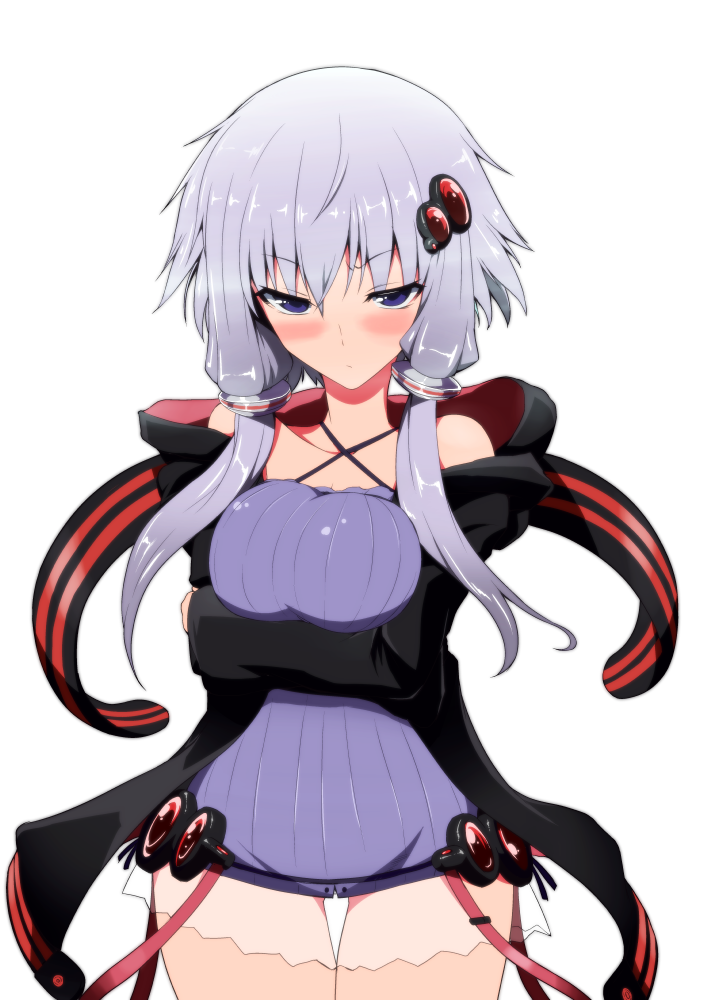 yuzuki yukari (vocaloid and 1 more) drawn by mae_(nahabaru)
