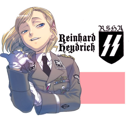 reinhard tristan eugen heydrich (real life) drawn by hiroe_rei