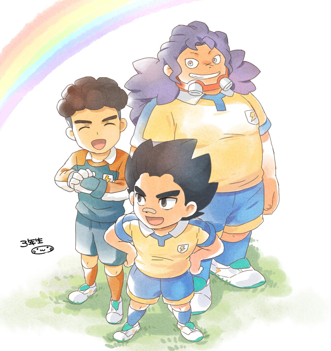 sangoku taichi, kurumada gouichi, and amagi daichi (inazuma eleven and 1 more) drawn by mizuhara_aki
