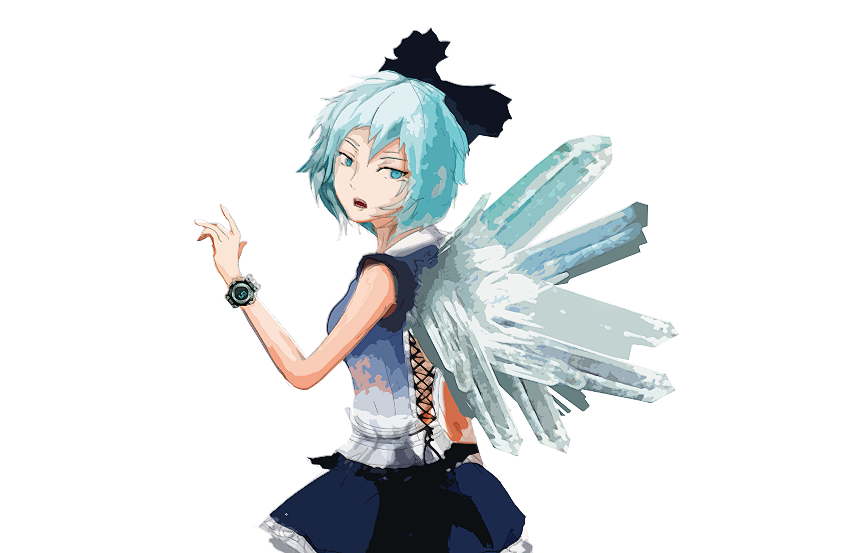 cirno (touhou and 2 more) drawn by 200037564