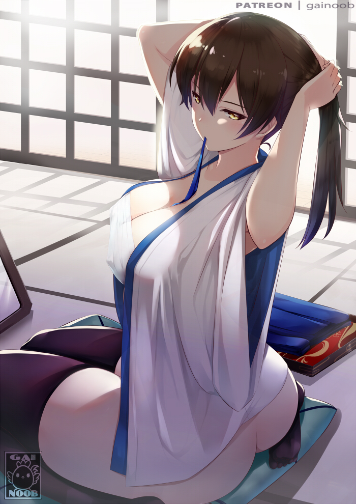 kaga (kantai collection) drawn by gainoob
