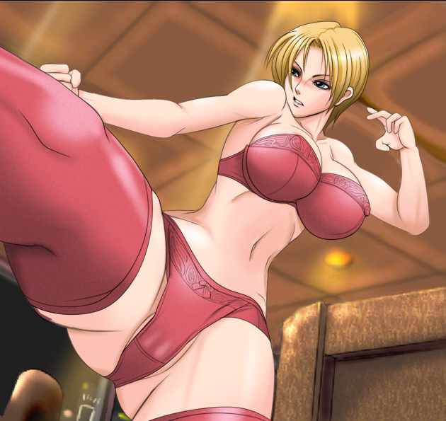 king (the king of fighters and 2 more) drawn by mokusa