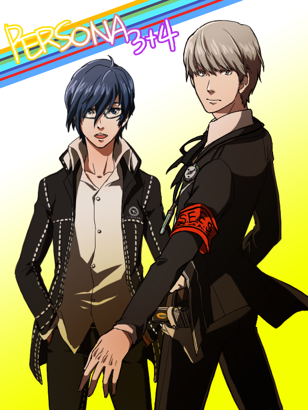 narukami yu and yuuki makoto (persona and 2 more)