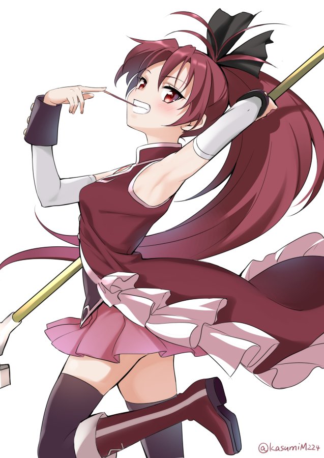 sakura kyoko (mahou shoujo madoka magica) drawn by taromarun