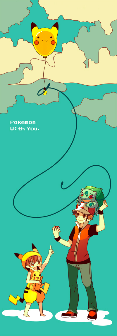 pikachu, red, bulbasaur, and poke kid (pokemon and 1 more) drawn by himari_g_(sr)