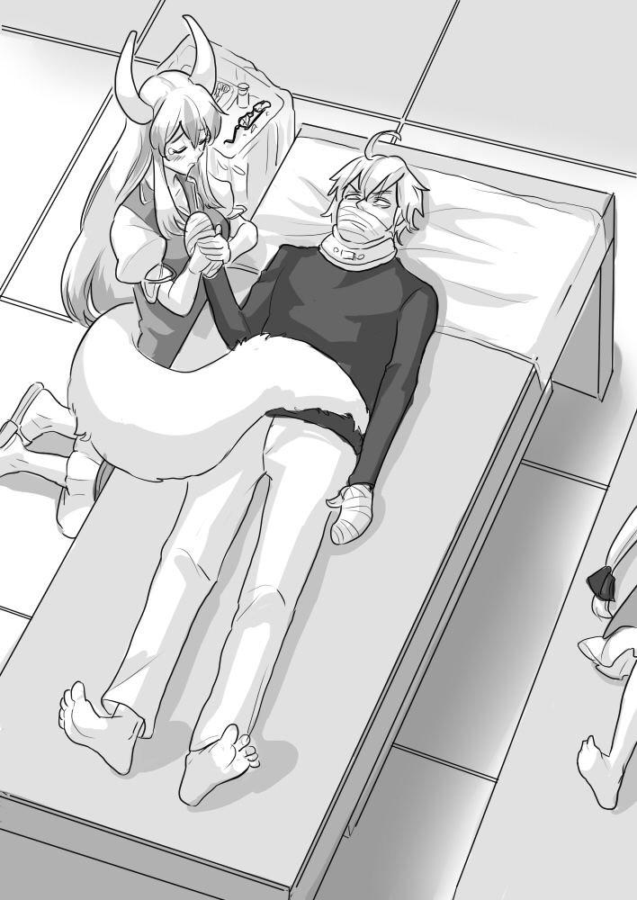 yakumo yukari, kamishirasawa keine, morichika rinnosuke, and ex-keine (touhou) drawn by cheken