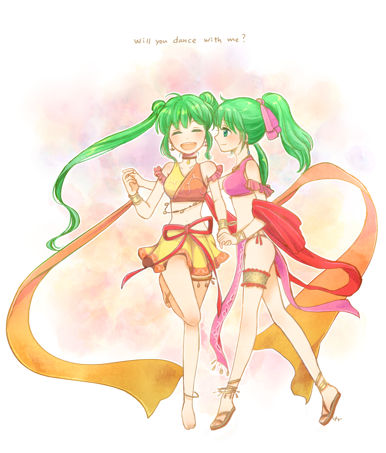 lene and silvia (fire emblem and 2 more) drawn by hira_(otemoto84)