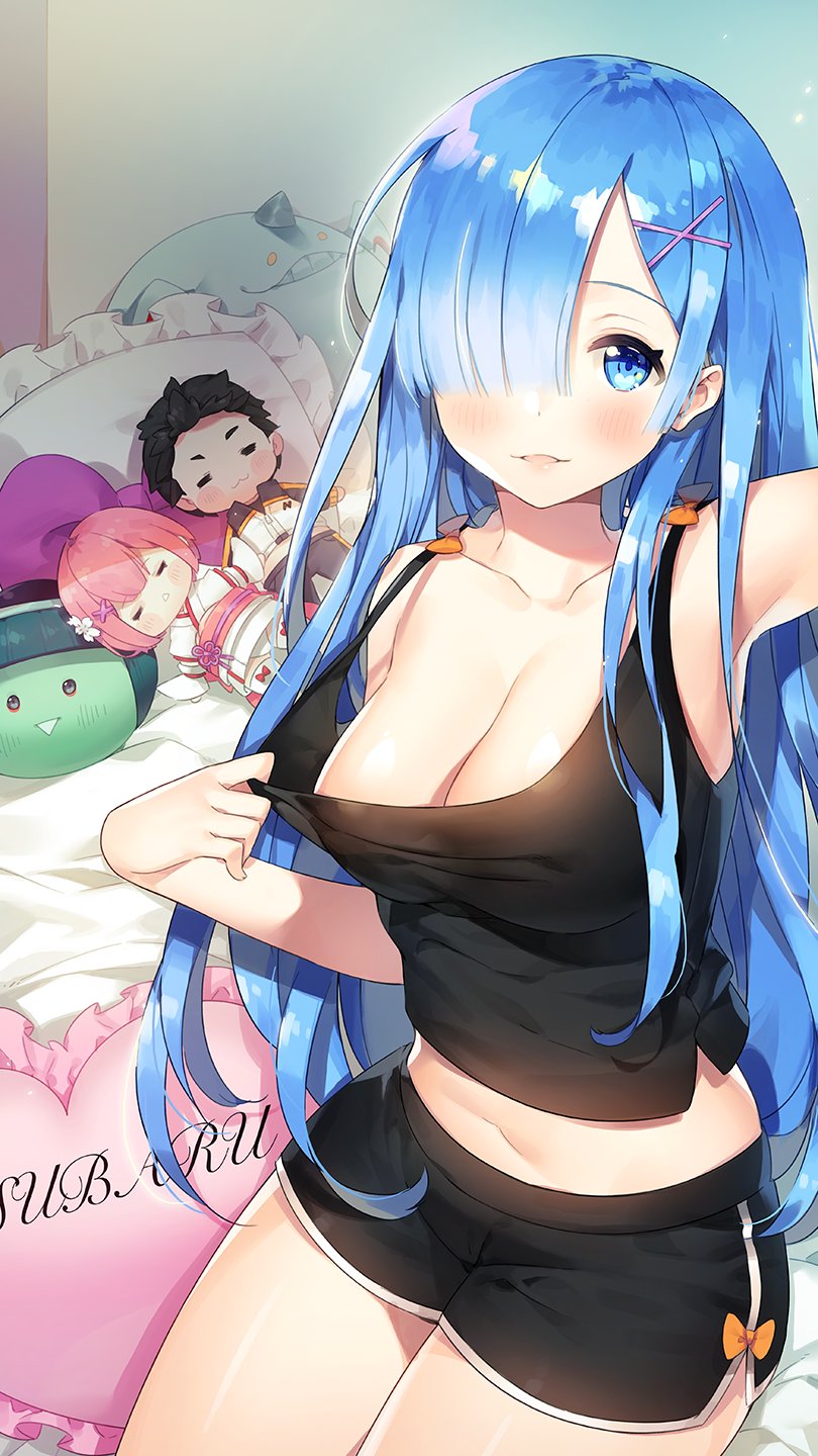 rem, ram, natsuki subaru, petelgeuse romaneeconti, and hakugei (re:zero kara hajimeru isekai seikatsu) drawn by ayamy