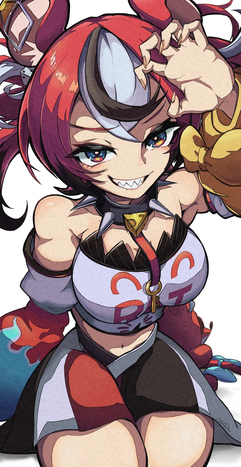hakos baelz (hololive and 1 more) drawn by bis814