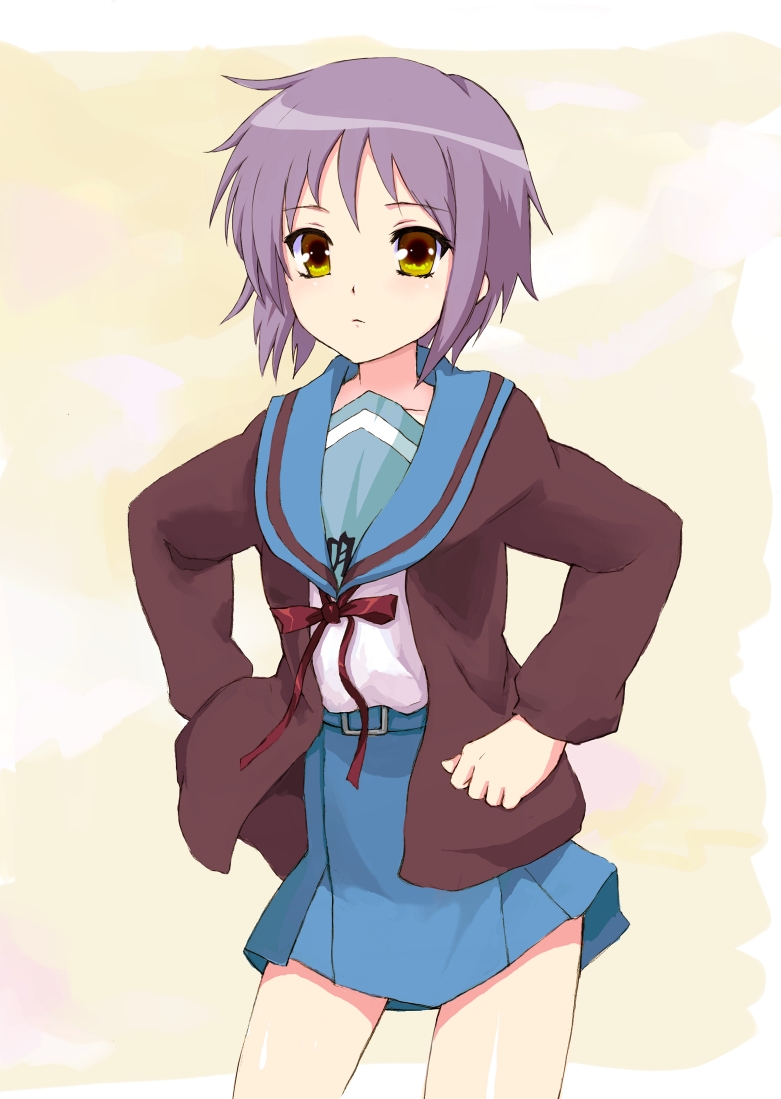 nagato yuki (suzumiya haruhi no yuuutsu) drawn by fujikawa_daichi