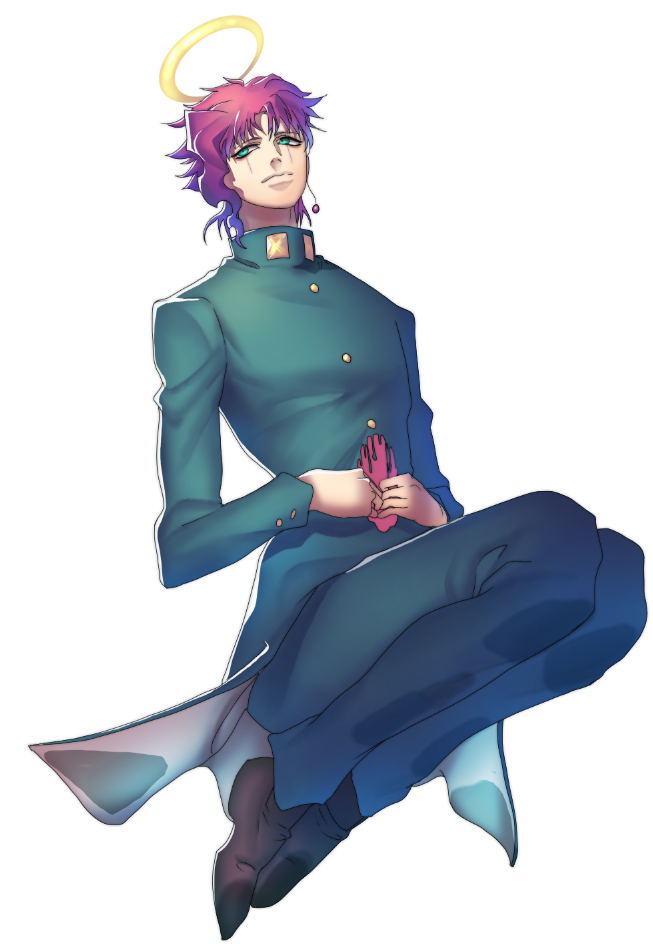 kakyoin noriaki (jojo no kimyou na bouken and 1 more) drawn by black_n_12