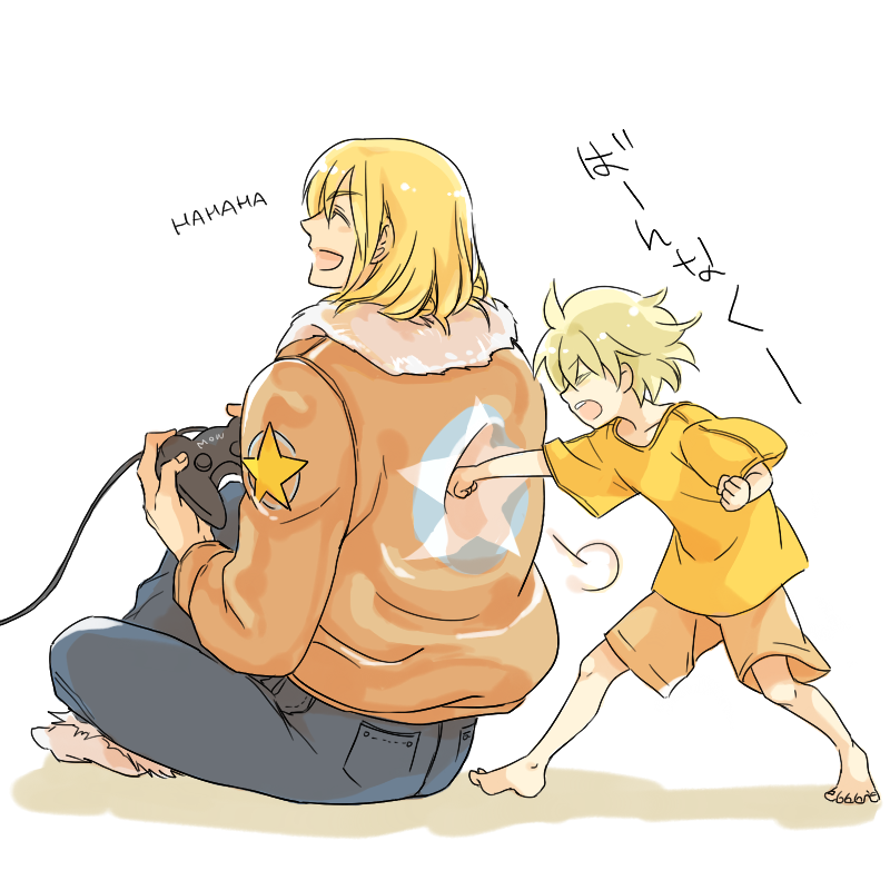 terry bogard and rock howard (snk) drawn by qorgo13