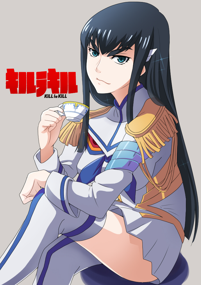 kiryuuin satsuki and junketsu (kill la kill) drawn by seven_(11)