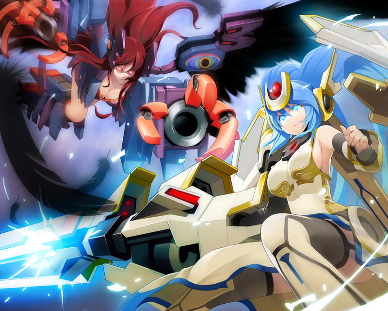 lily rain, lily rain eve, and kisrill (cosmic break) drawn by wakaba_sprout