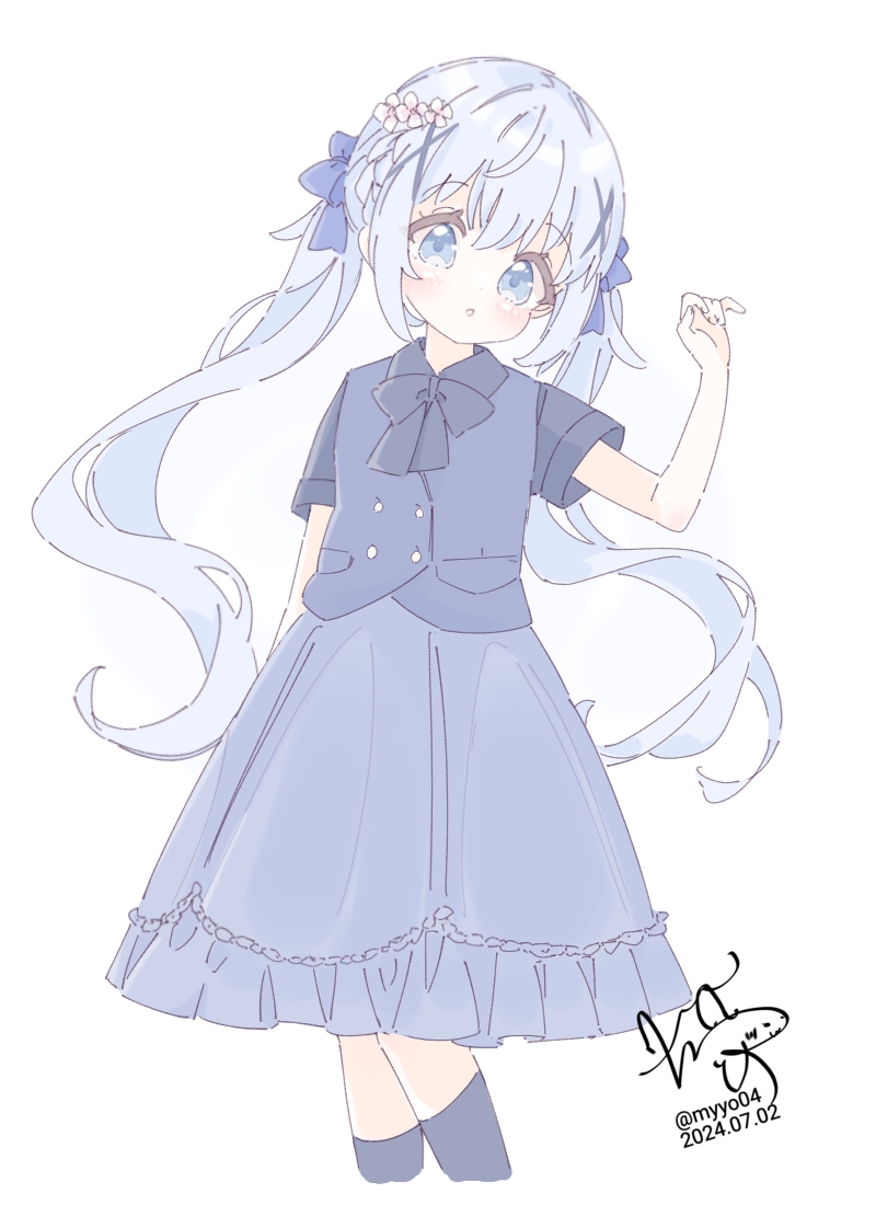 kafuu chino (gochuumon wa usagi desu ka?) drawn by chame_(myyo04)