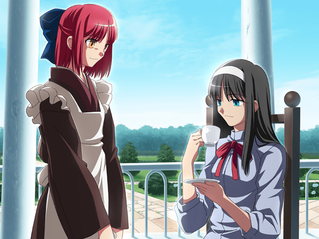 tohno akiha and kohaku (tsukihime and 1 more) drawn by takeuchi_takashi