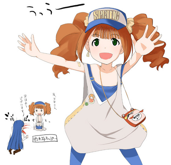 kisaragi chihaya and takatsuki yayoi (idolmaster and 1 more) drawn by deden