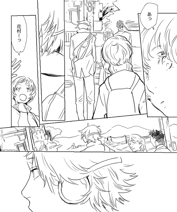 satonaka chie and hanamura yousuke (persona and 1 more) drawn by kamimon