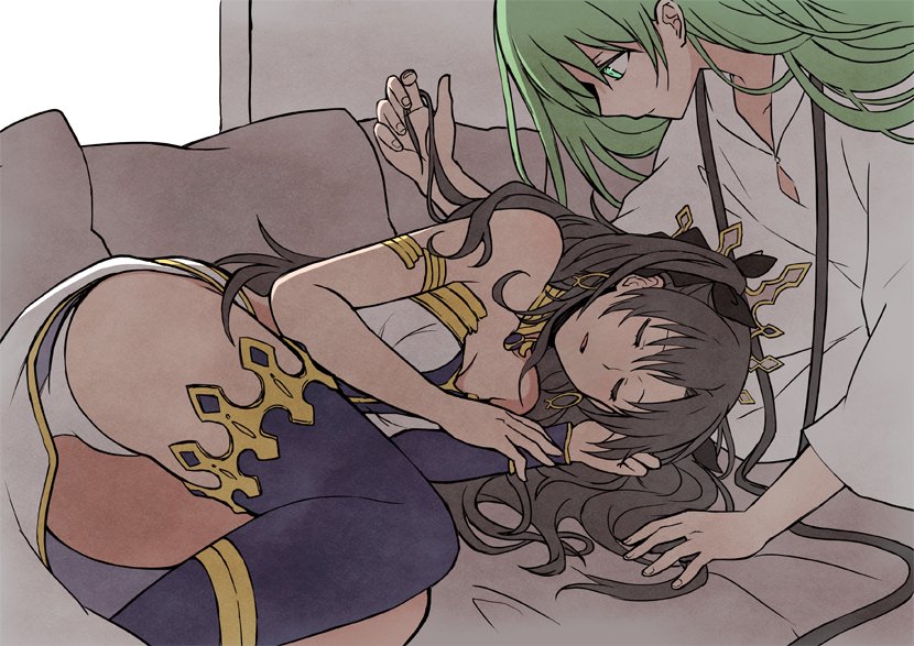 ishtar and enkidu (fate and 1 more) drawn by yoyo_9ea