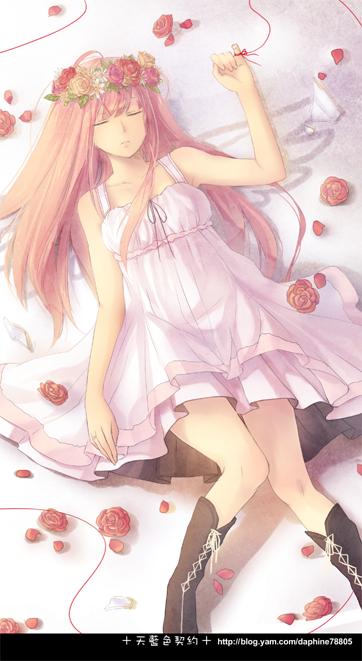 megurine luka (vocaloid and 1 more) drawn by daphine78805