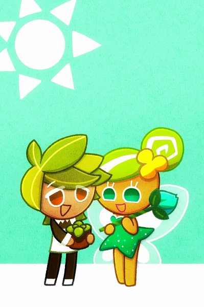 herb cookie and fairy cookie (cookie run and 1 more) drawn by ririko_(nagareboshi)