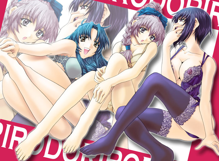 chidori kaname, teletha testarossa, and melissa mao (full metal panic!) drawn by soyosoyo