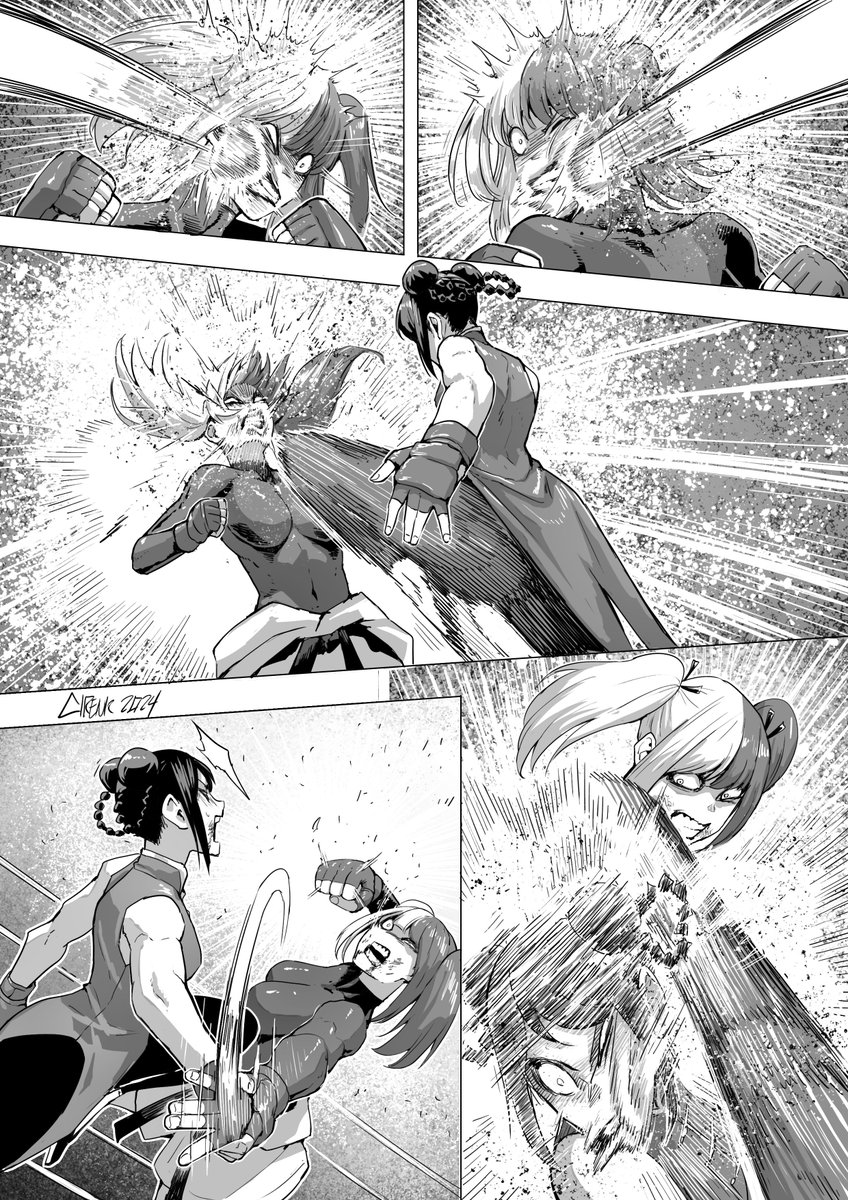 yuzuha lee and yukihira sara (isshou senkin) drawn by cirenk