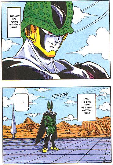 cell and perfect cell (dragon ball and 1 more) drawn by garland_(rehabilitation)