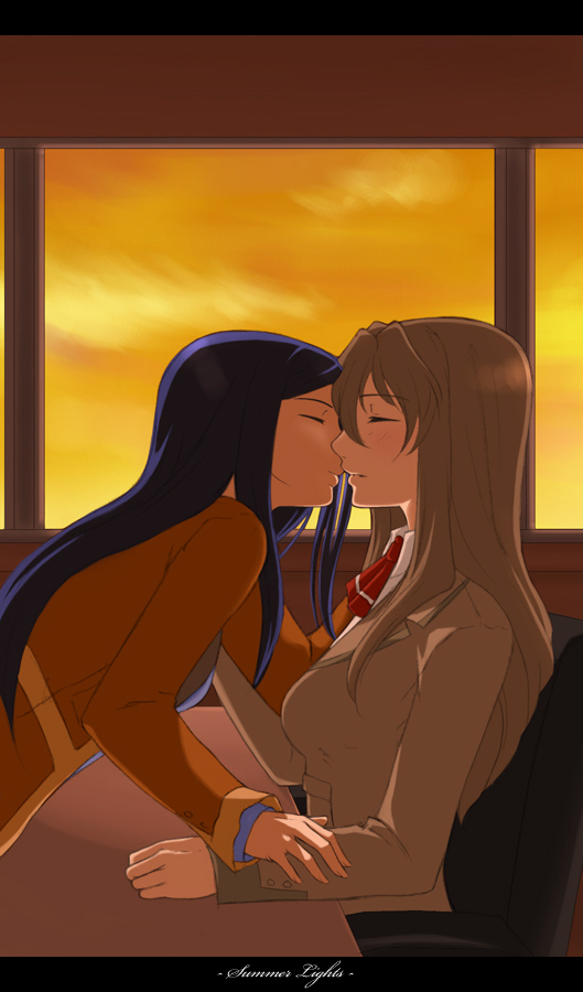 kuga natsuki and fujino shizuru (my-hime) drawn by jango-joe