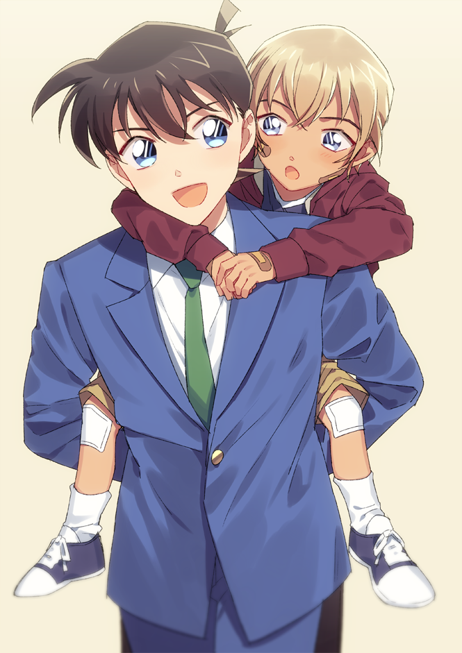 amuro tooru and kudou shin'ichi (meitantei conan) drawn by k_(gear_labo)