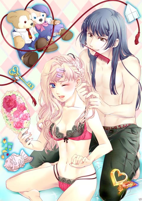 sheryl nome, saotome alto, and duffy the disney bear (macross and 2 more) drawn by non_(non_hope)