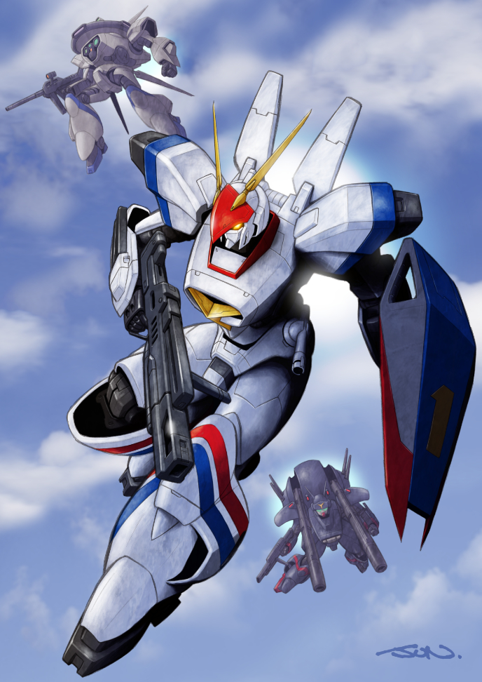 d-1, d-2, and d-3 (kikou senki dragonar) drawn by nakamura_jun'ichi