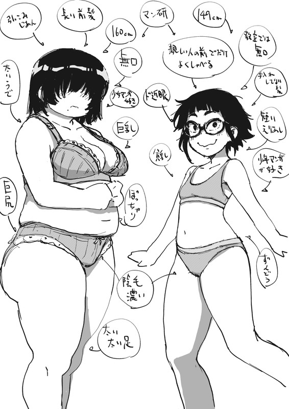 uchida fuuka and inoue kiiko (original) drawn by camekirin