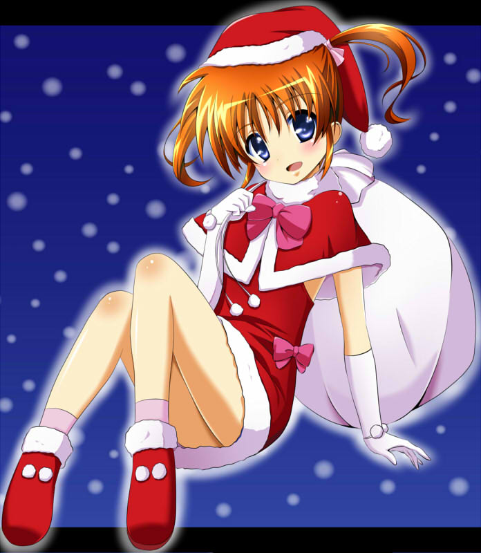 takamachi nanoha (lyrical nanoha and 1 more) drawn by yorousa_(yoroiusagi)
