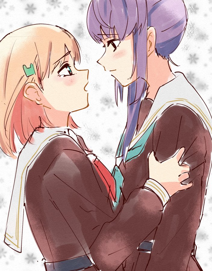 hinoshita kaho and otomune kozue (love live! and 1 more) drawn by skt_(ryxxxxx)