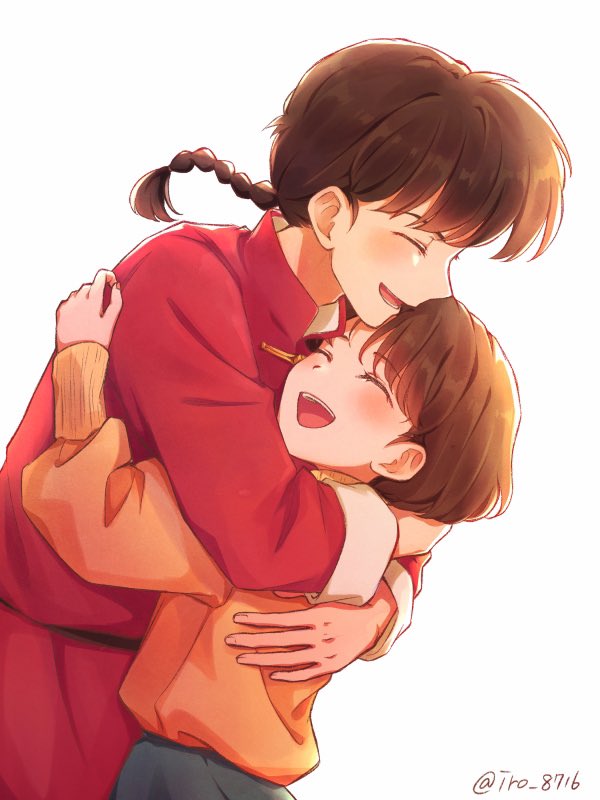 tendou akane and saotome ranma (ranma 1/2) drawn by tsukisaka_iro