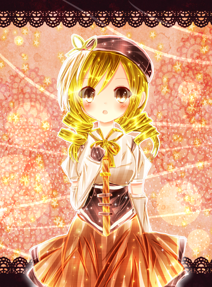 tomoe mami (mahou shoujo madoka magica) drawn by akaneyuzu