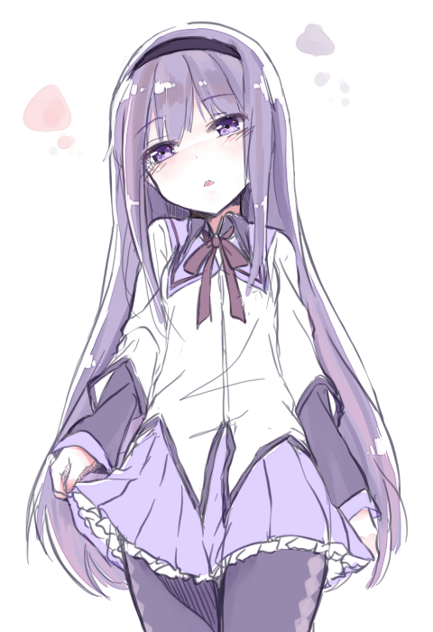 akemi homura (mahou shoujo madoka magica) drawn by mery_(yangmalgage)